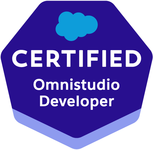 OmniStudio Developer certification badge